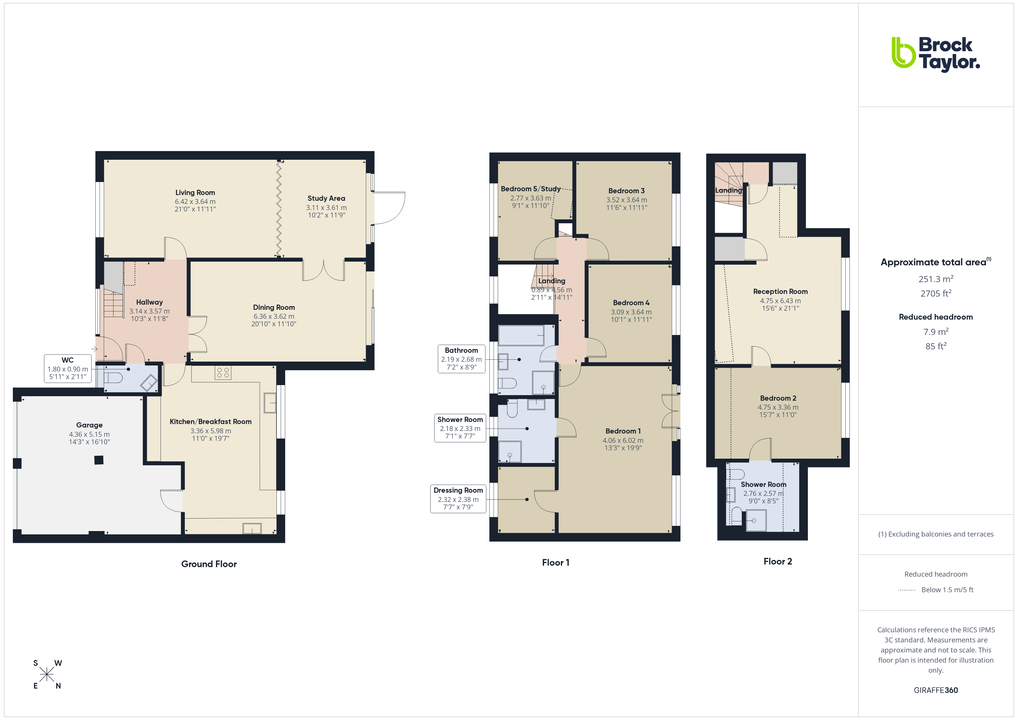 5 bed detached house for sale in Milton Mount Avenue, Crawley, West Sussex, RH10 3DP - Property floorplan