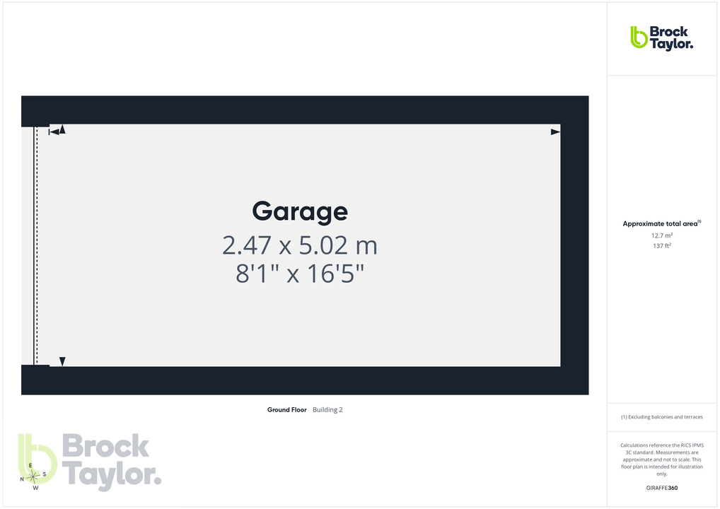 2 bed apartment for sale in Newton Court, Haywards Heath, West Sussex, RH16 3BL - Property floorplan