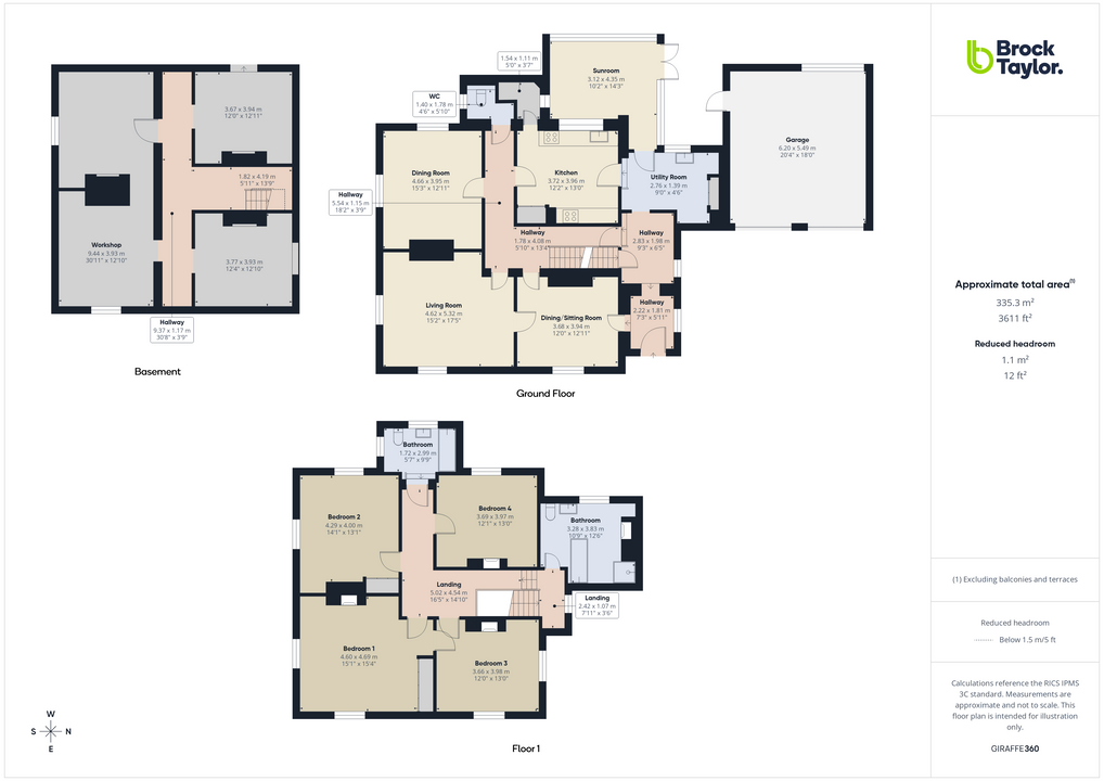 4 bed detached house for sale in South Lodge, Buchan Hill, Pease Pottage, Crawley - Property floorplan