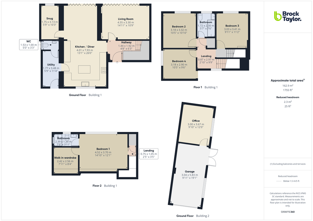 4 bed house for sale in Church Close, Lower Beeding, Horsham - Property floorplan