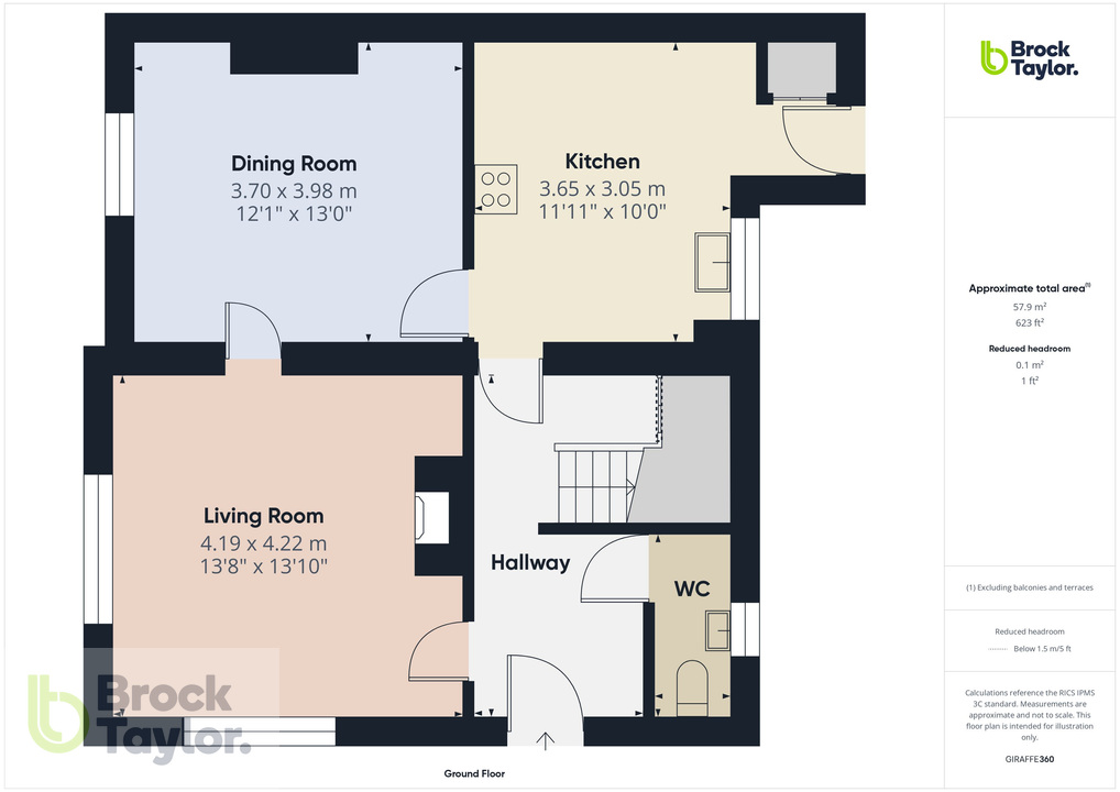 4 bed end of terrace house for sale in Staplefield Road, Cuckfield, West Sussex, RH17 - Property floorplan