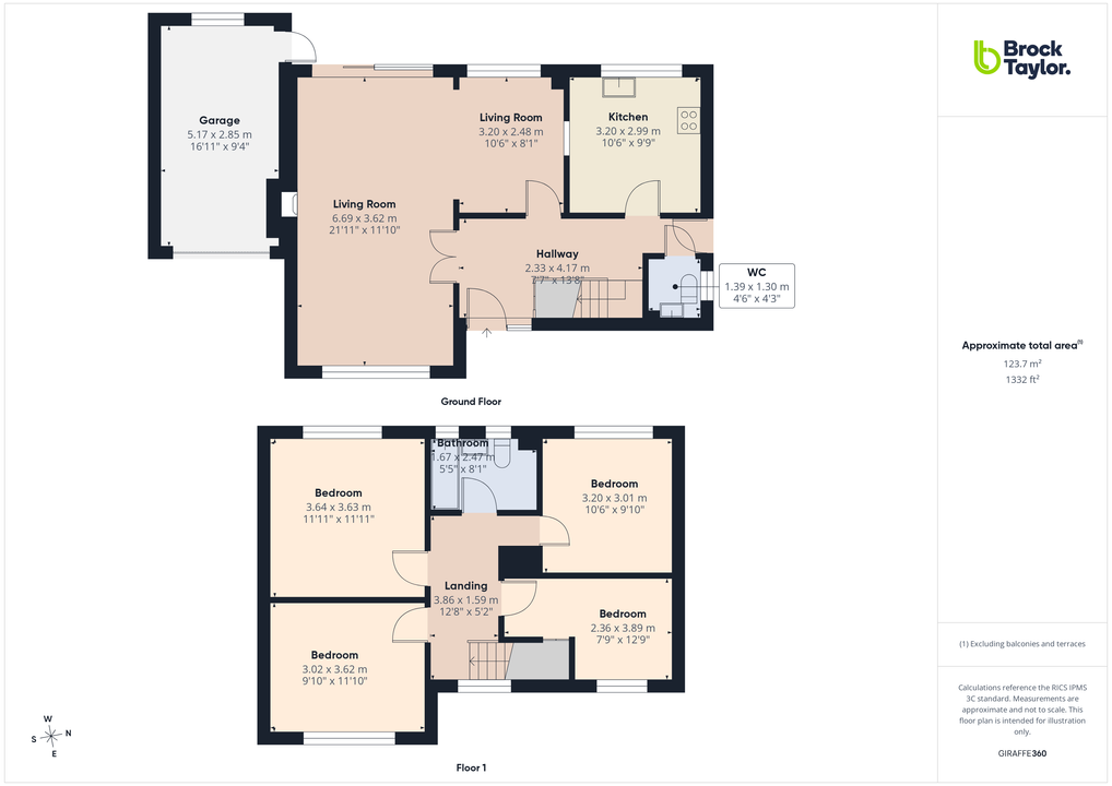 4 bed detached house for sale in Caterways, Horsham, West Sussex - Property floorplan