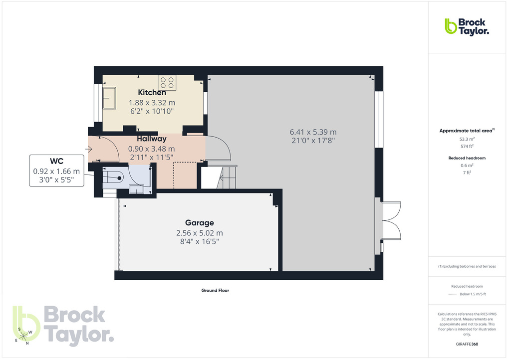 3 bed terraced house for sale in Linden Grove, Lindfield, West Sussex, RH16 - Property floorplan