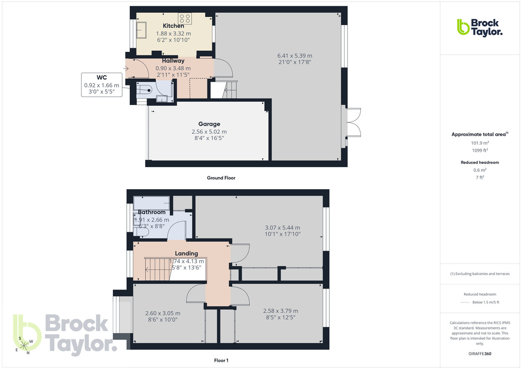 3 bed terraced house for sale in Linden Grove, Lindfield, West Sussex, RH16 - Property floorplan