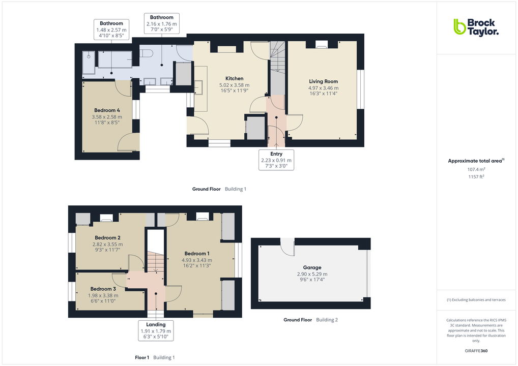 4 bed semi-detached house for sale in Forest Road, Horsham, West Sussex - Property floorplan