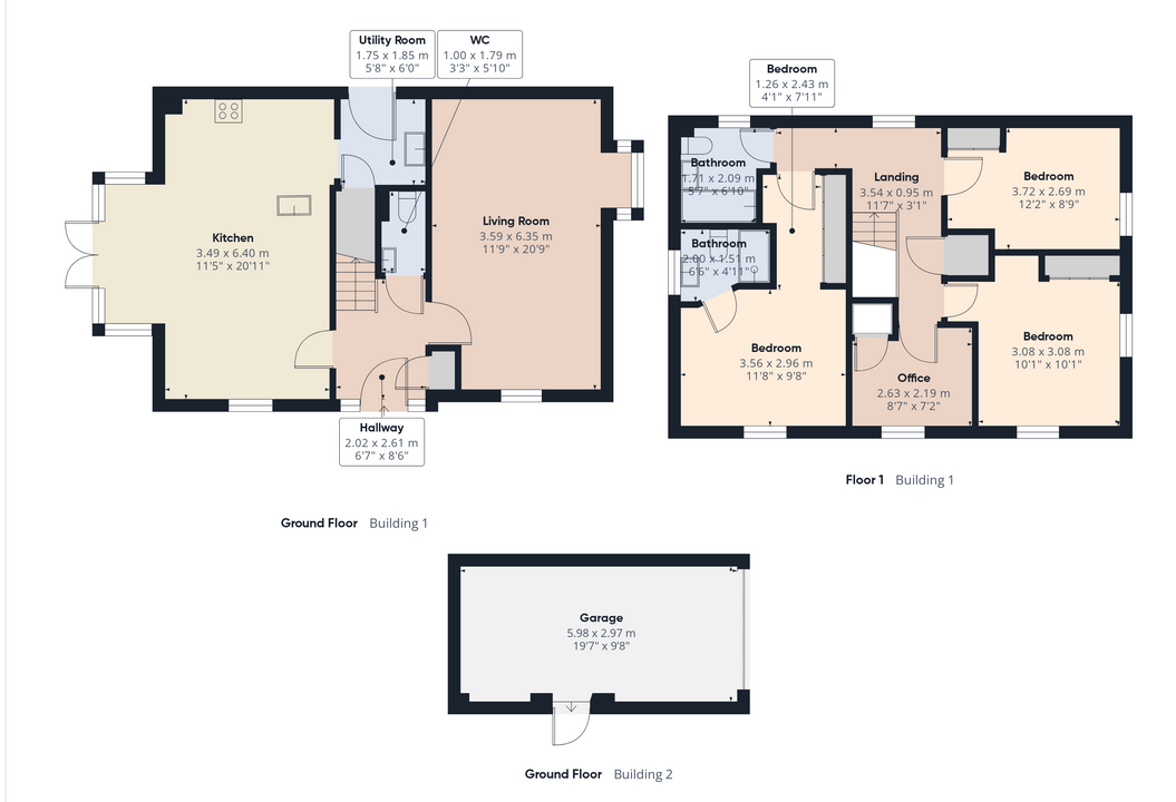 4 bed detached house for sale in Pelling Way, Broadbridge Heath, Horsham, West Sussex - Property floorplan
