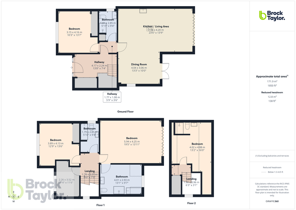 4 bed detached house for sale in Blunts Wood Road, Haywards Heath - Property floorplan