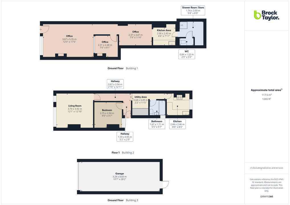 1 bed commercial property for sale in Queen Street, Horsham - Property floorplan