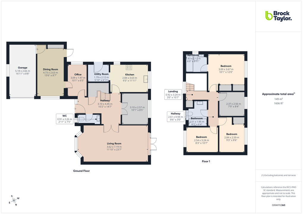 4 bed detached house for sale in Primrose Copse, Horsham - Property floorplan