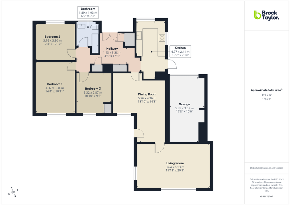 3 bed detached bungalow for sale in Gayles, Blackbridge Lane, Horsham - Property floorplan
