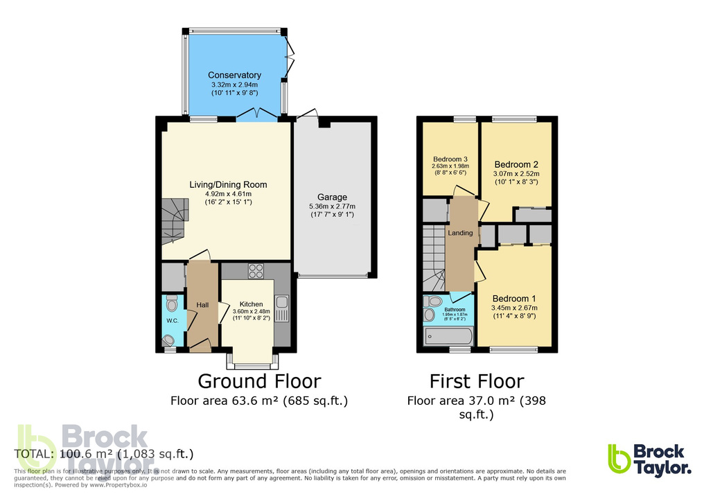 3 bed semi-detached house for sale in Heasewood, Bolnore Village - Property floorplan