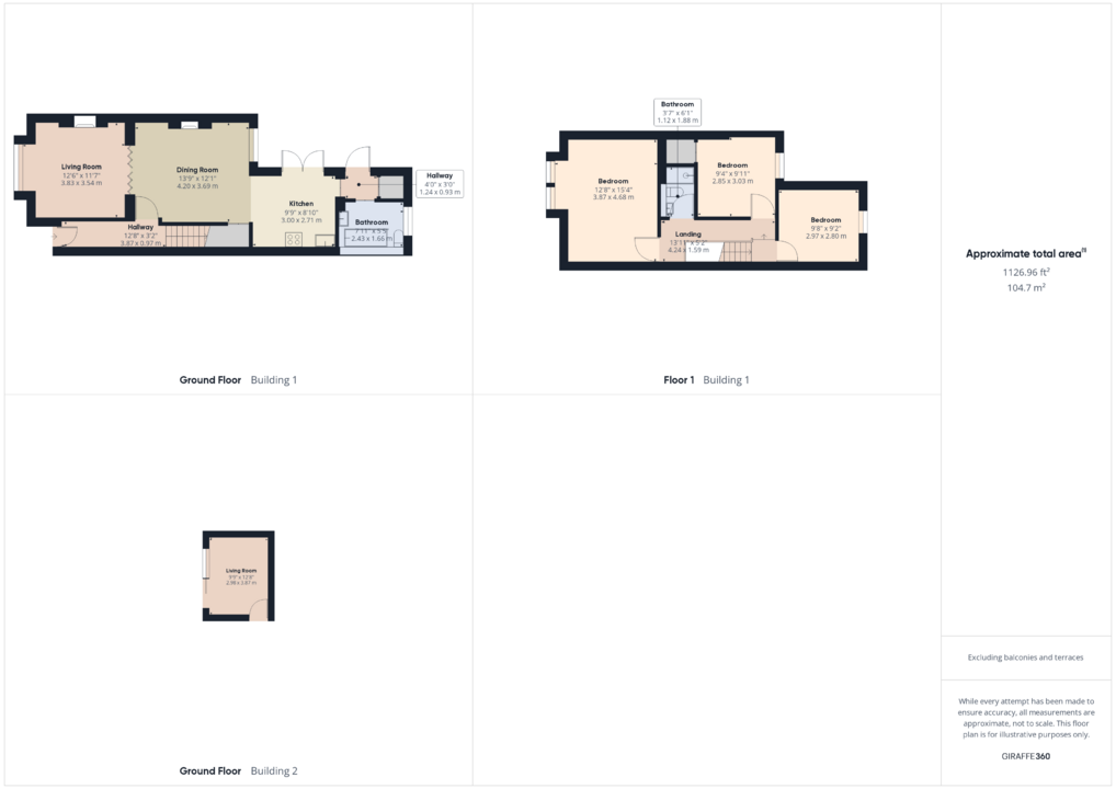 3 bed semi-detached house for sale in Swindon Road, Horsham - Property floorplan