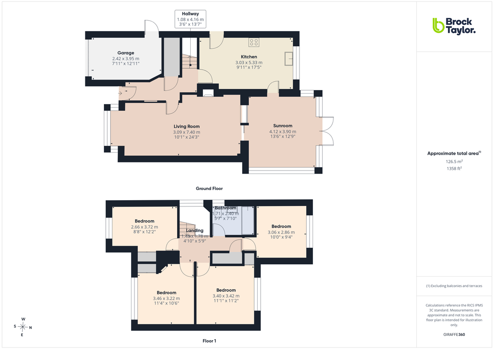 4 bed detached house for sale in Brambling Road, Horsham, West Sussex - Property floorplan