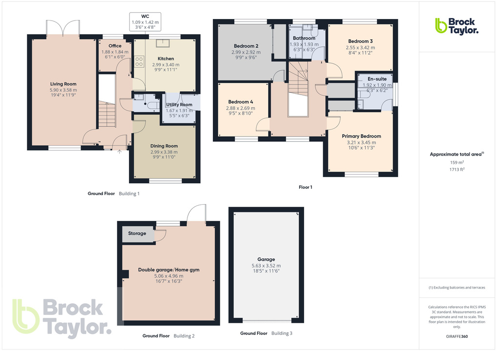 4 bed detached house for sale in The Maltings, Burgess Hill, West Sussex, RH15 - Property floorplan
