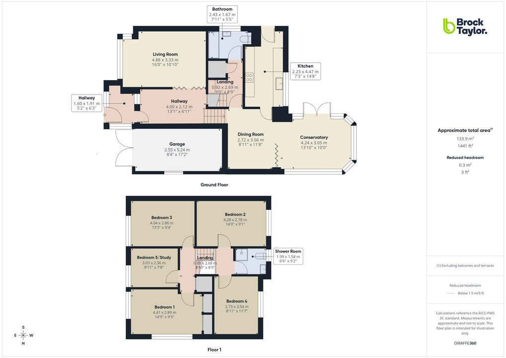 5 bed detached house for sale in Forestfield, Horsham, West Sussex - Property floorplan