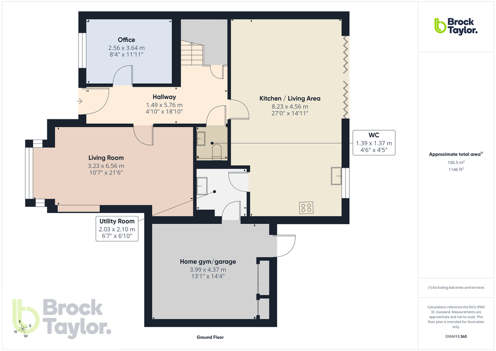 4 bed detached house for sale in Crouch Fields, Ansty, West Sussex, RH17 5NW - Property floorplan