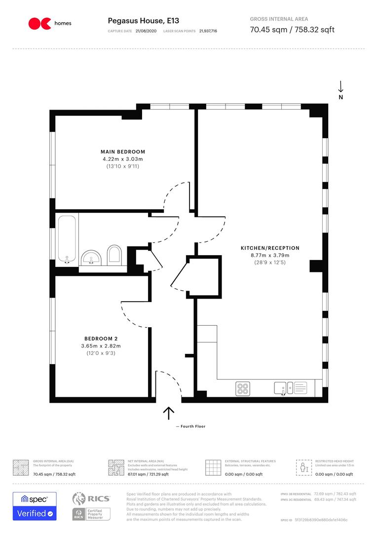 2 bed flat for sale in Greengate Street, PLAISTOW - Property floorplan