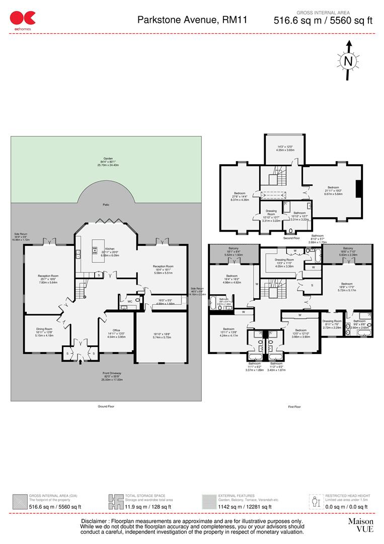 6 bed detached house for sale in Parkstone Avenue, Emerson Park, Hornchurch - Property floorplan