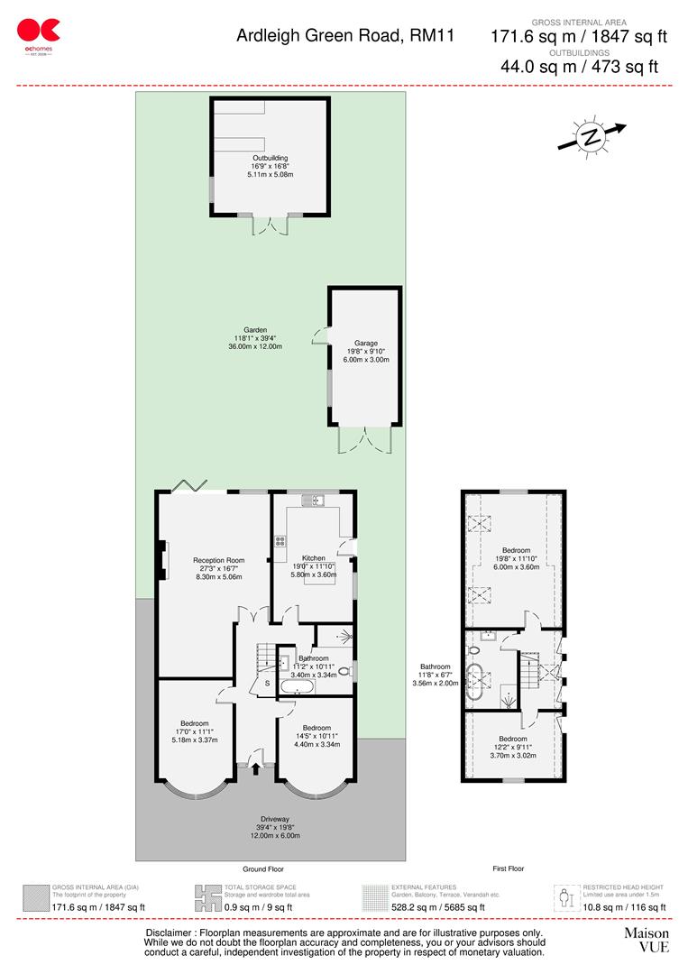 4 bed detached bungalow for sale in Ardleigh Green Road, Hornchurch - Property floorplan