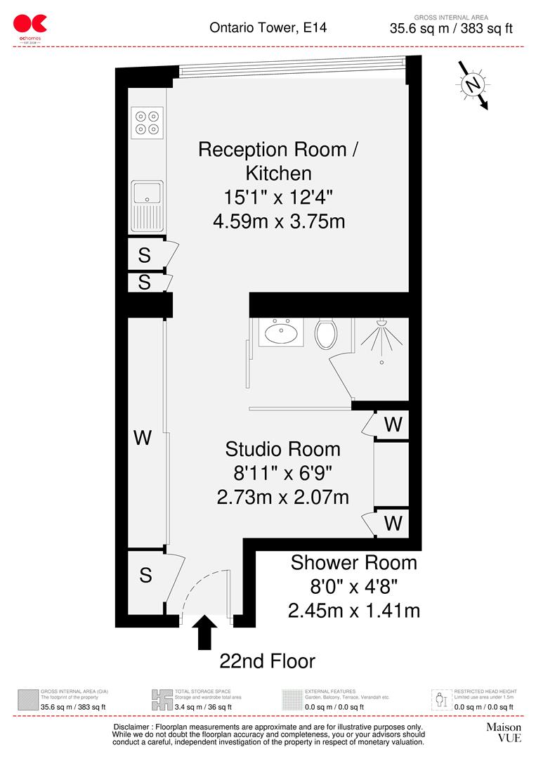 House to rent in Fairmont Avenue, London - Property floorplan