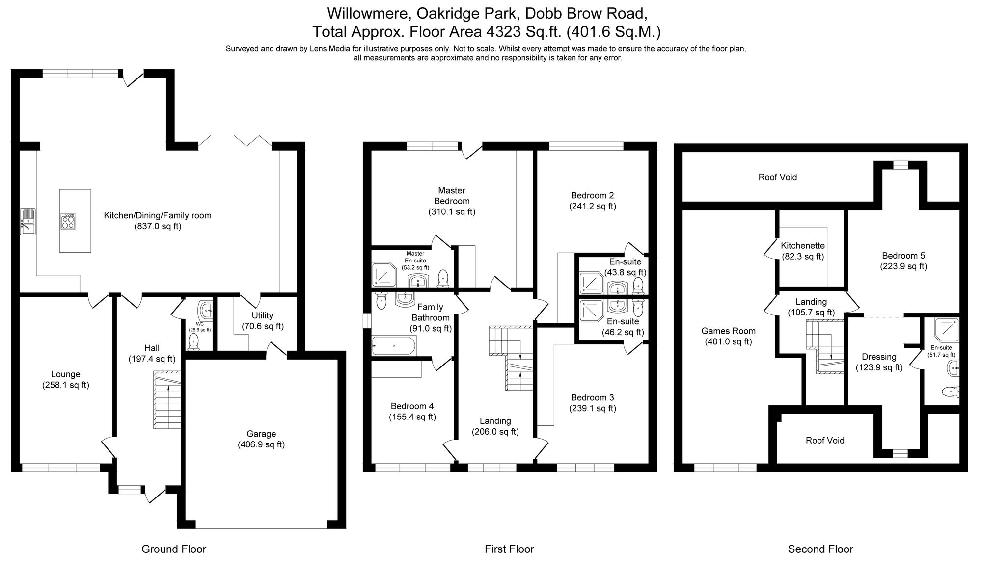 5 bed detached house for sale in Oakridge Park, Bolton - Property floorplan