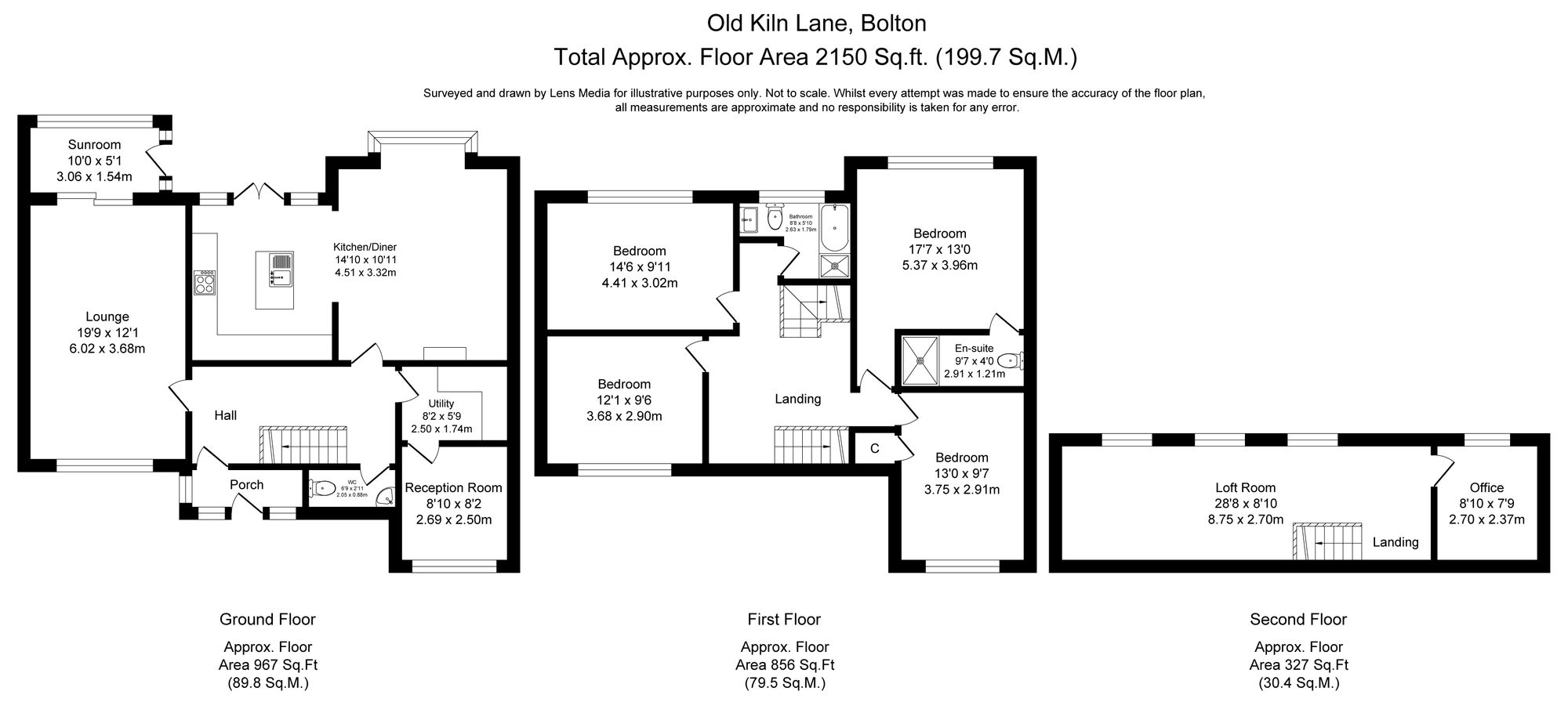 4 bed semi-detached house for sale in Old Kiln Lane, Bolton - Property floorplan
