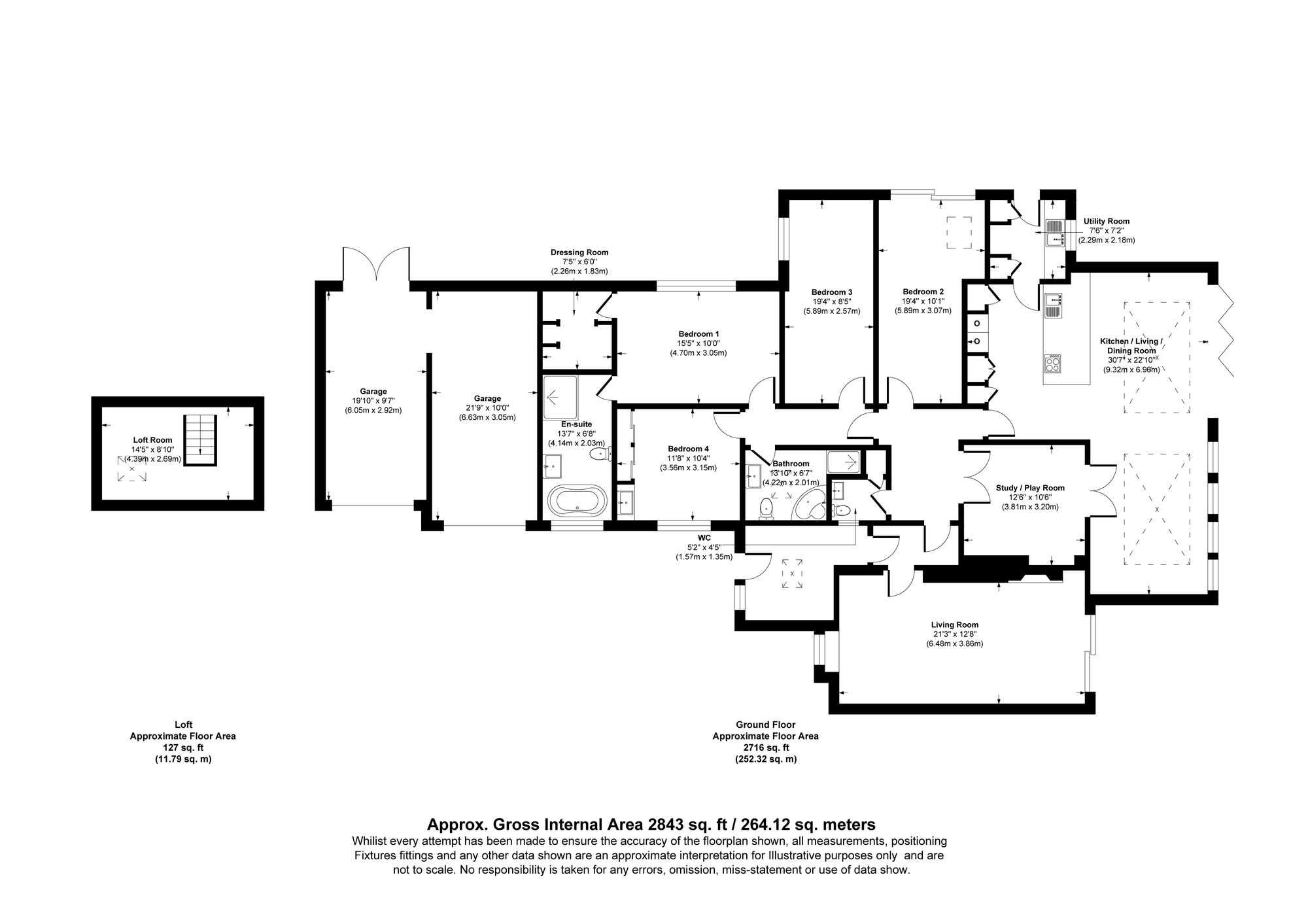4 bed bungalow for sale in Alder Grove, Bolton - Property floorplan