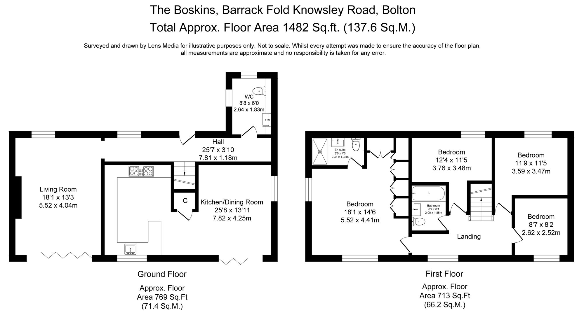 4 bed terraced house for sale in Knowsley Road, Bolton - Property floorplan