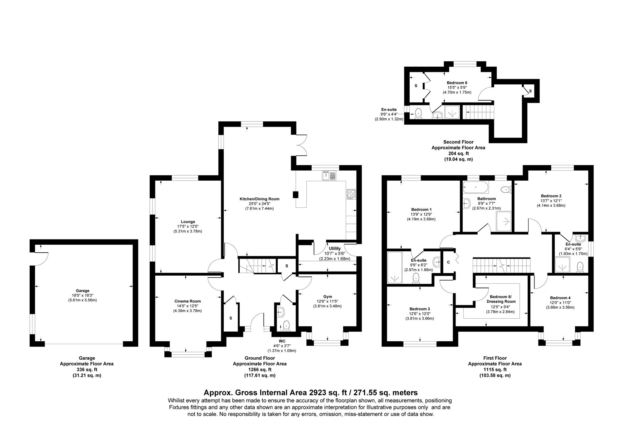 6 bed detached house for sale in Heaton Mount, Bolton - Property floorplan
