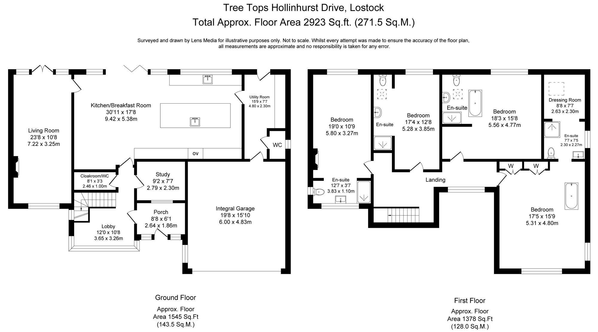 4 bed detached house for sale in Hollinhurst Drive, Bolton - Property floorplan
