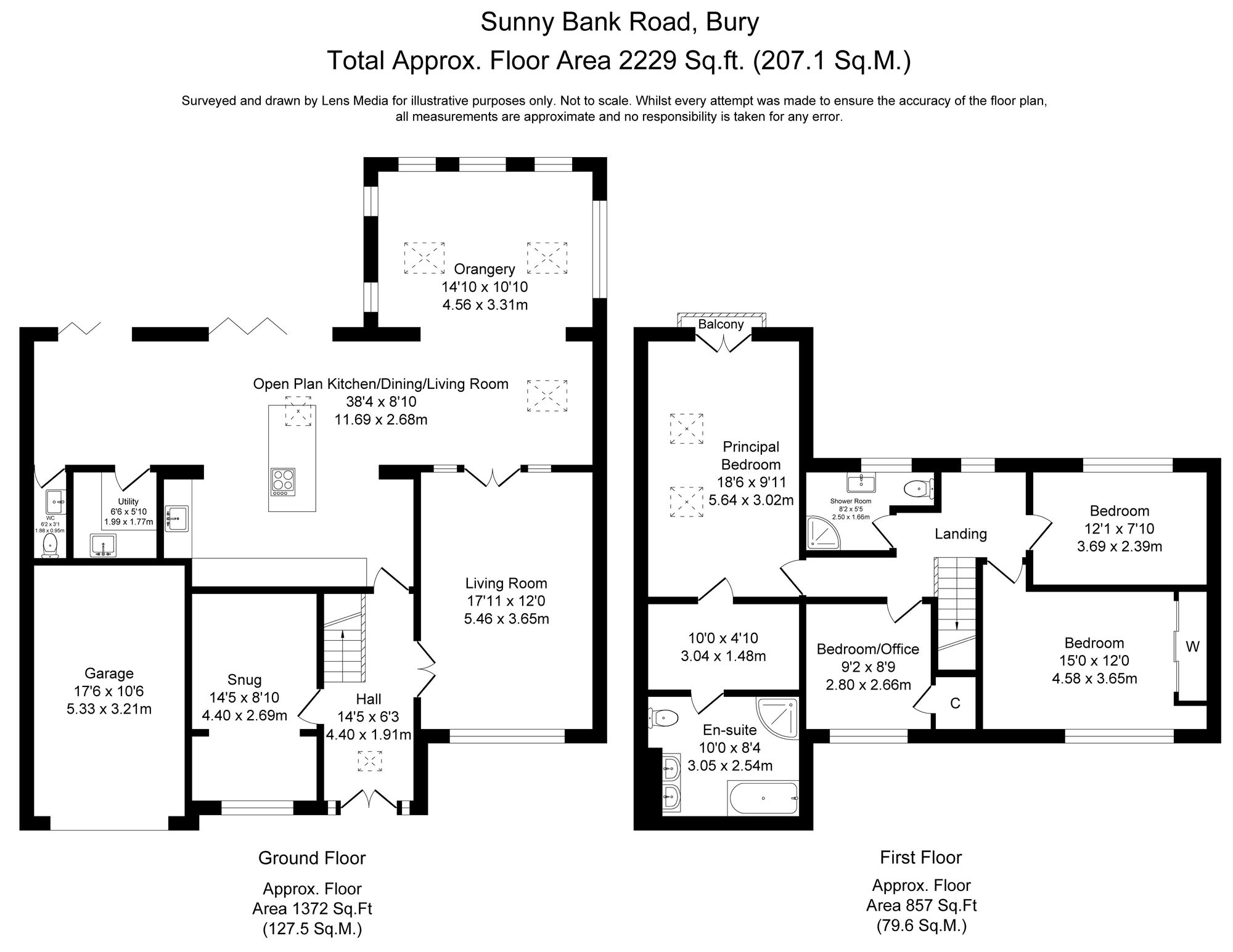 4 bed detached house for sale in Sunny Bank Road, Bury - Property floorplan
