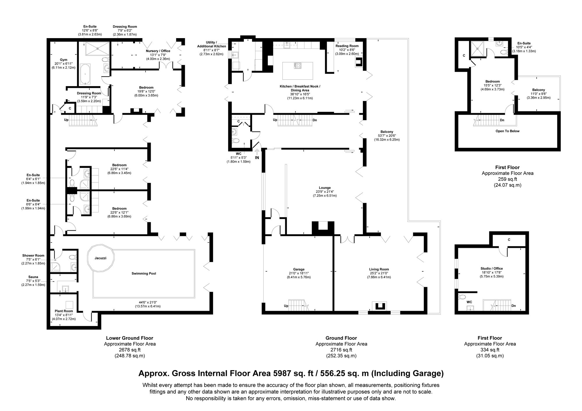 4 bed detached house for sale in Nutbank Lane, Manchester - Property floorplan