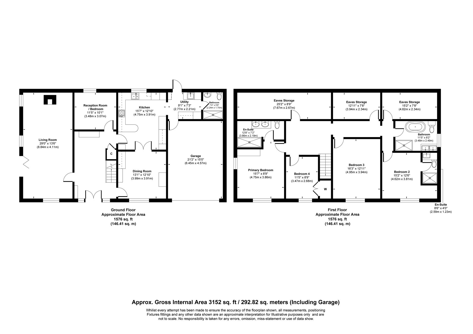 4 bed detached house for sale in Booth Road, Bacup - Property floorplan