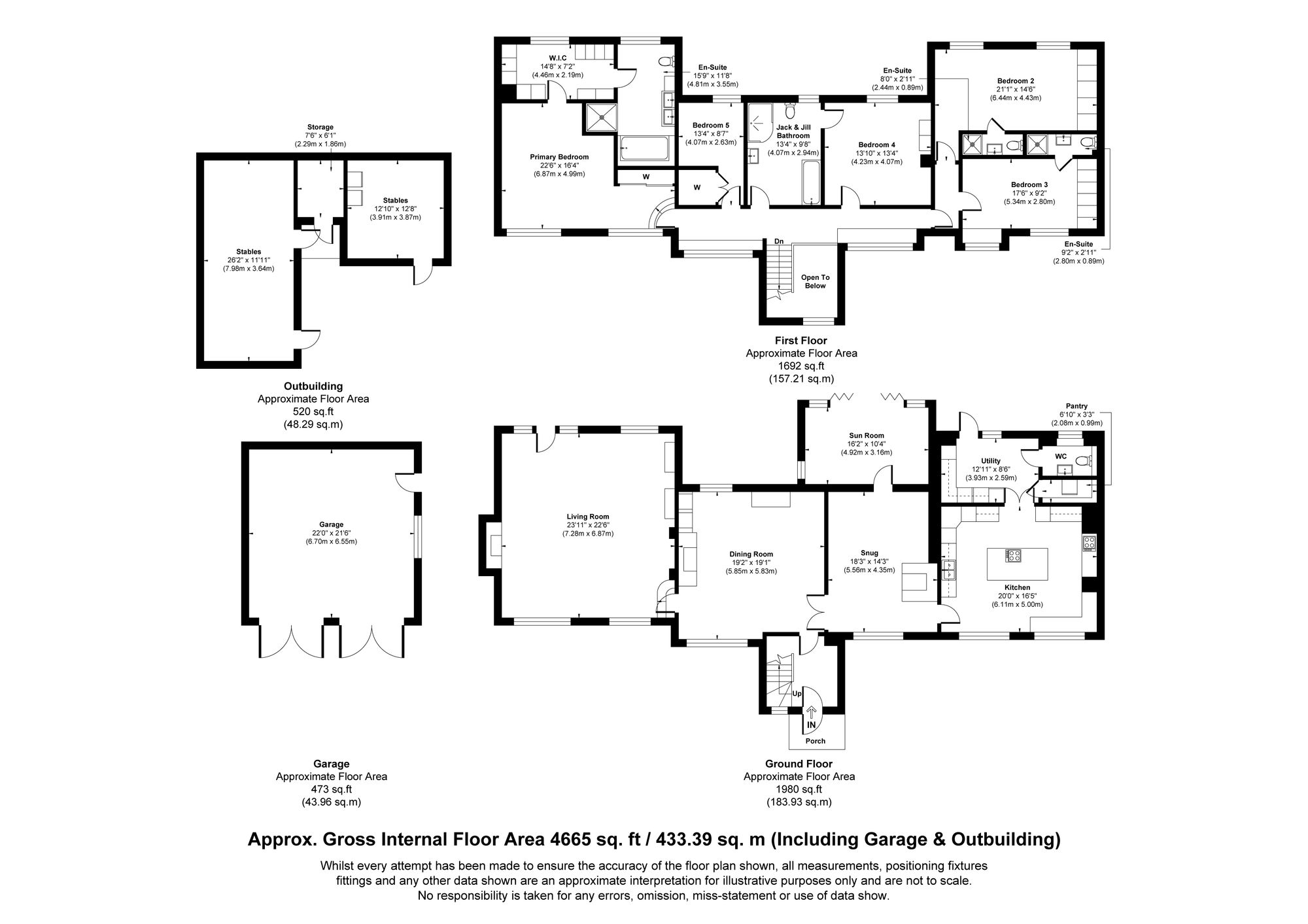 5 bed detached house for sale in Brex, Bacup - Property floorplan