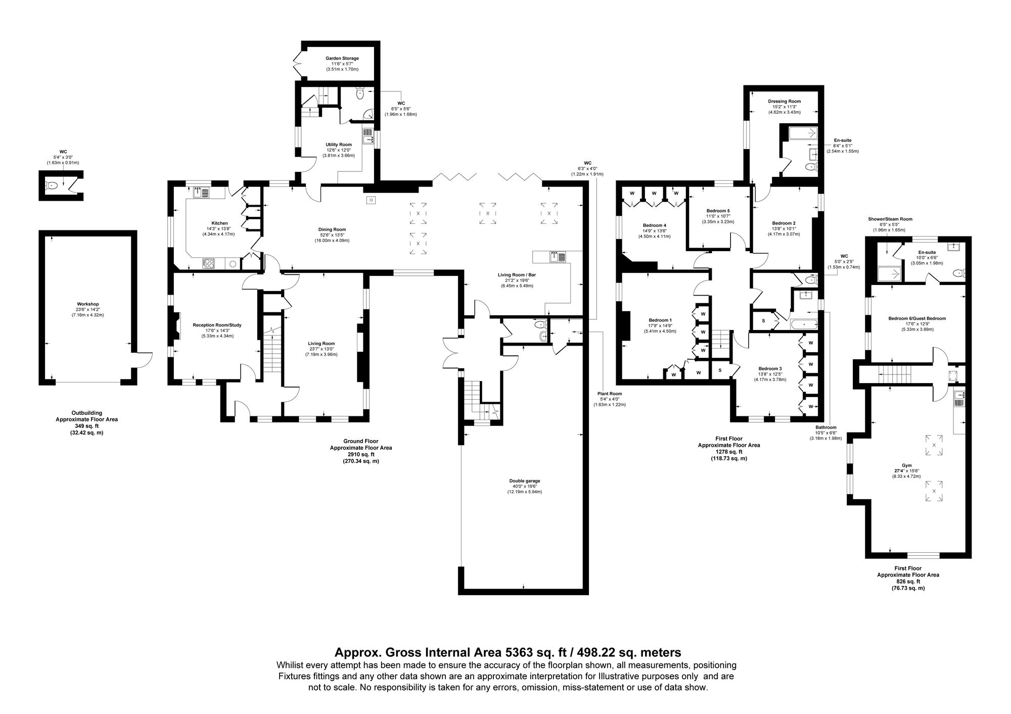 6 bed detached house for sale in Newington Drive, Bury - Property floorplan