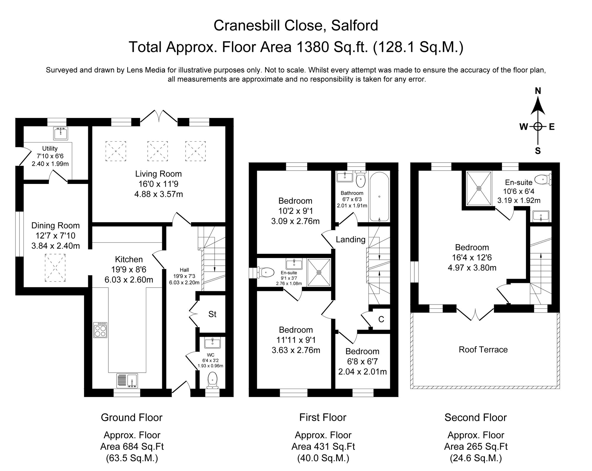 4 bed detached house for sale in Cranesbill Close, Salford - Property floorplan