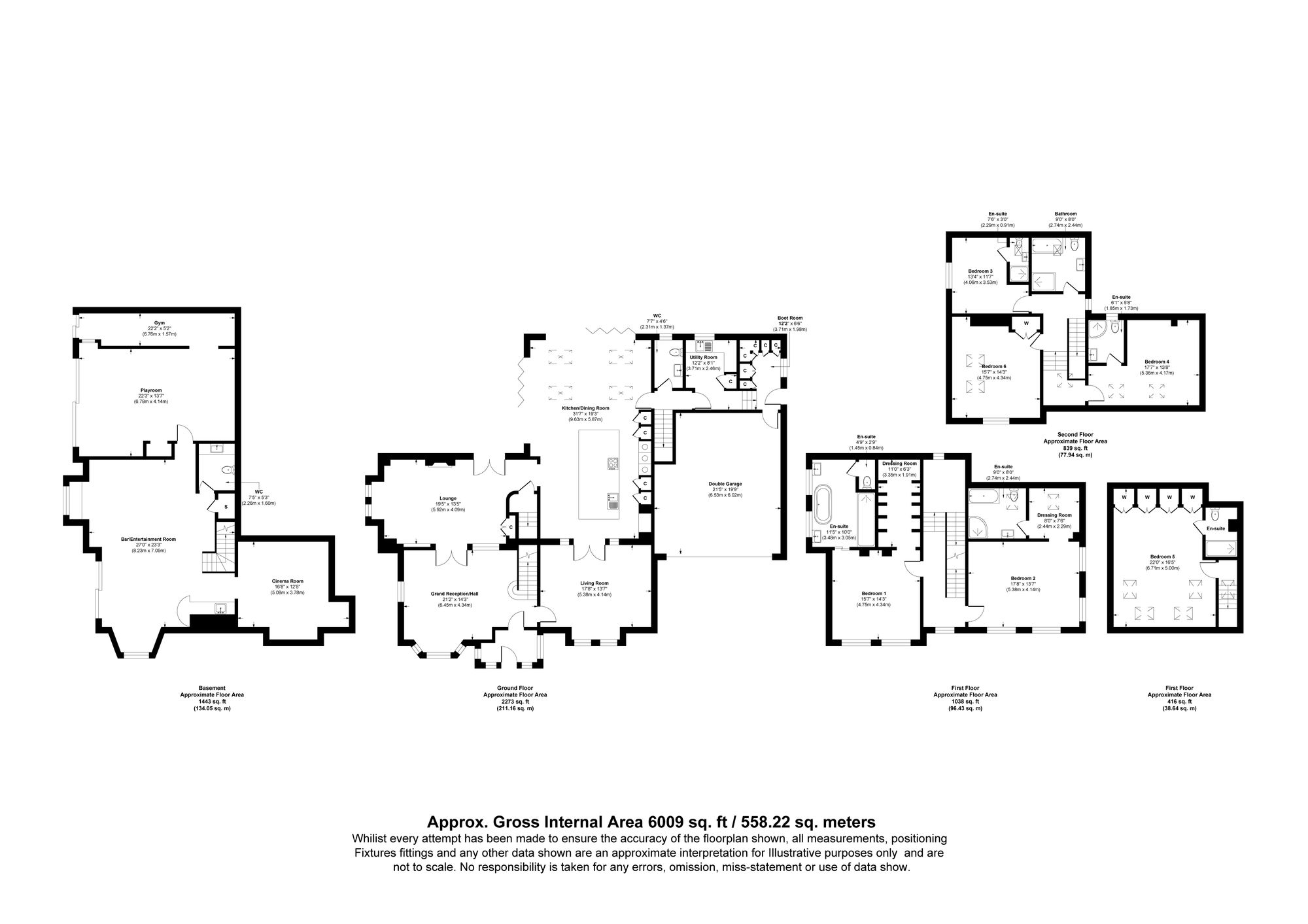 6 bed detached house for sale in Lowther Road, Manchester - Property floorplan