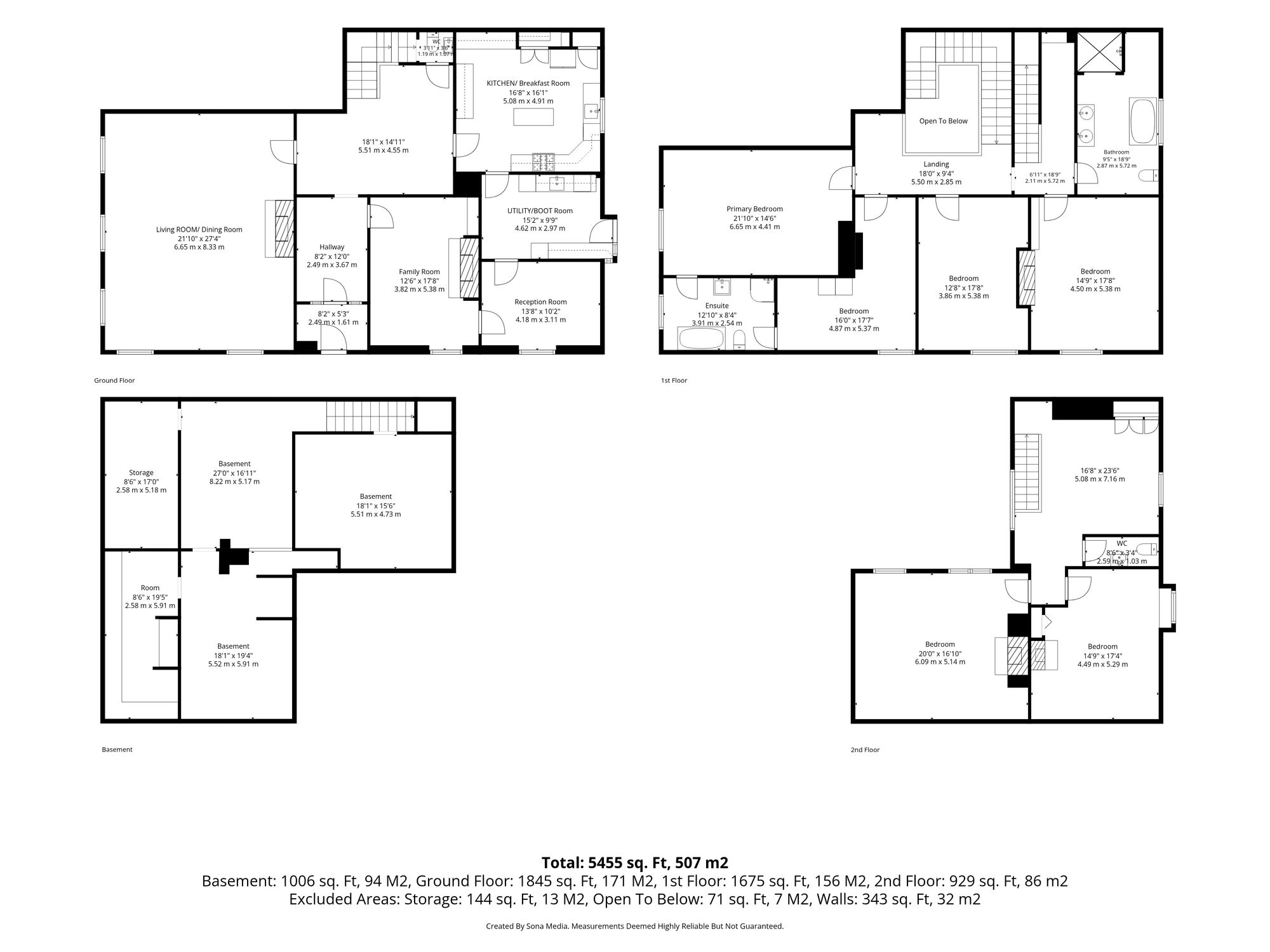 6 bed semi-detached house for sale in The Drive, Bury - Property floorplan
