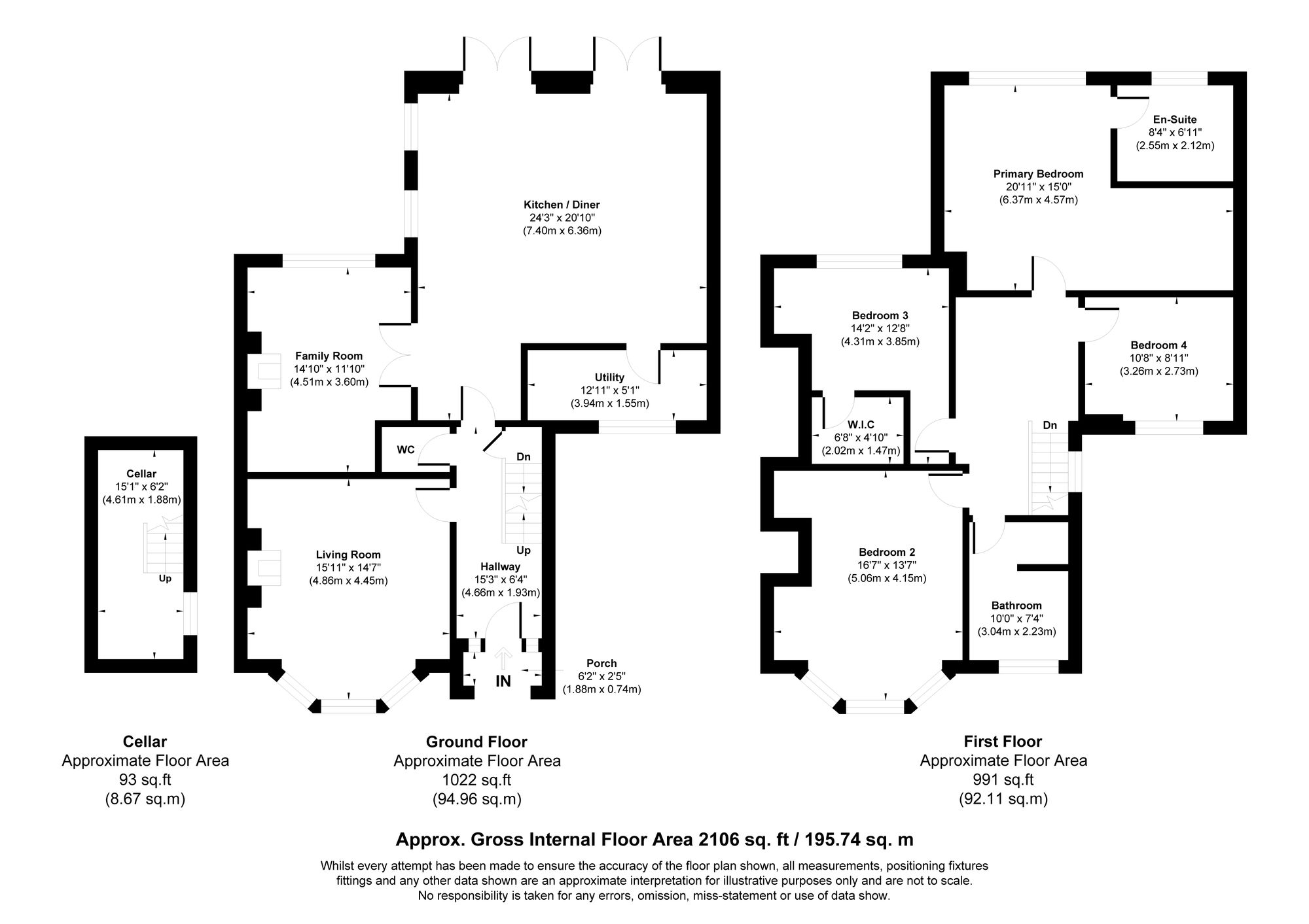 4 bed semi-detached house for sale in Hamilton Road, Manchester - Property floorplan