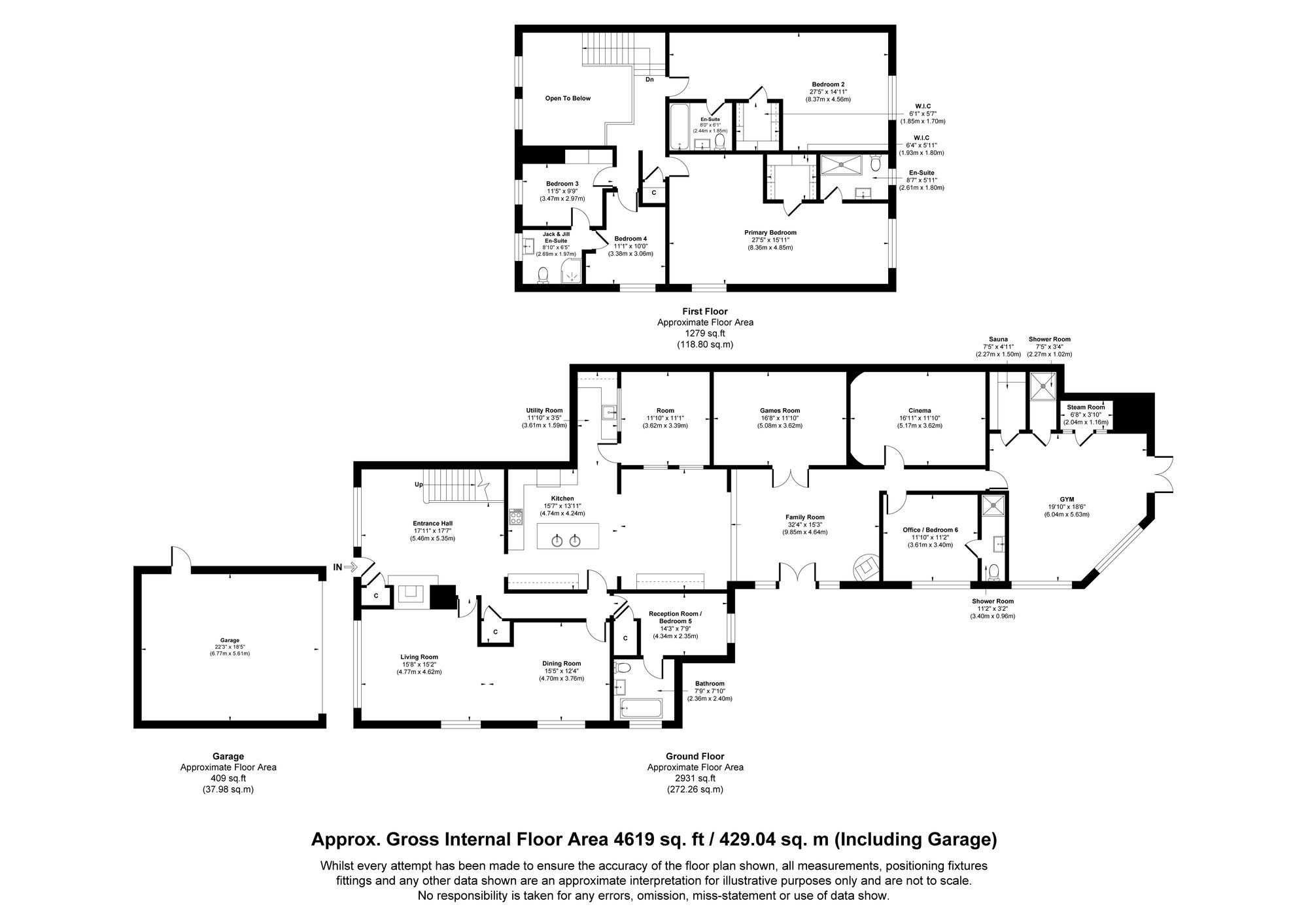 4 bed detached house for sale in Bradley Fold Road, Bolton - Property floorplan