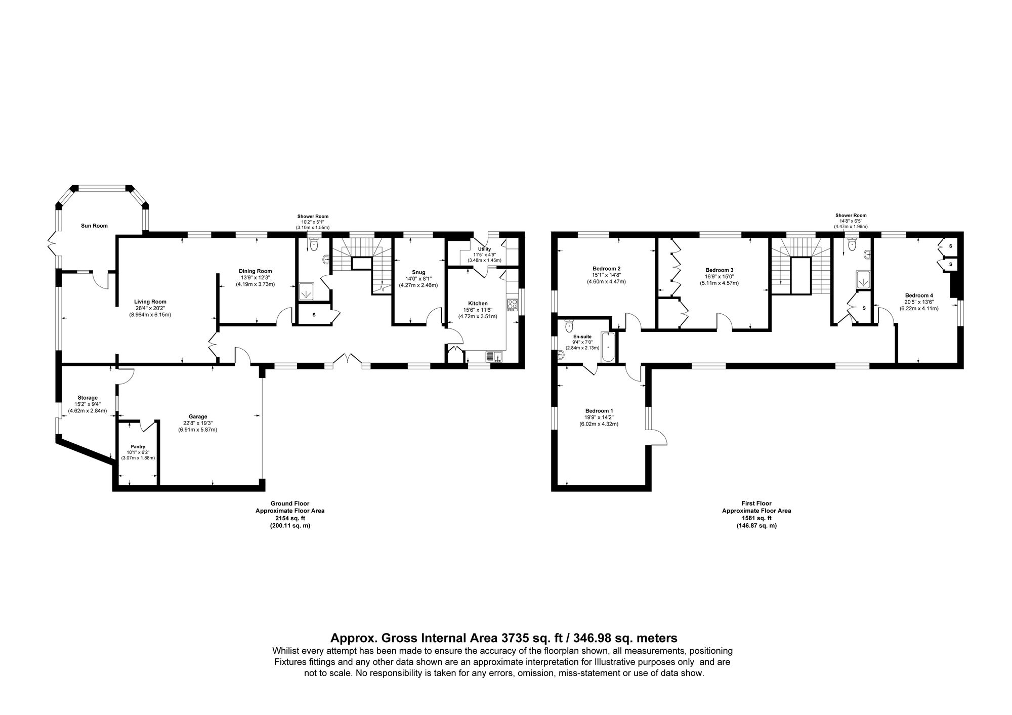 4 bed semi-detached house for sale in Alden Road, Rossendale - Property floorplan