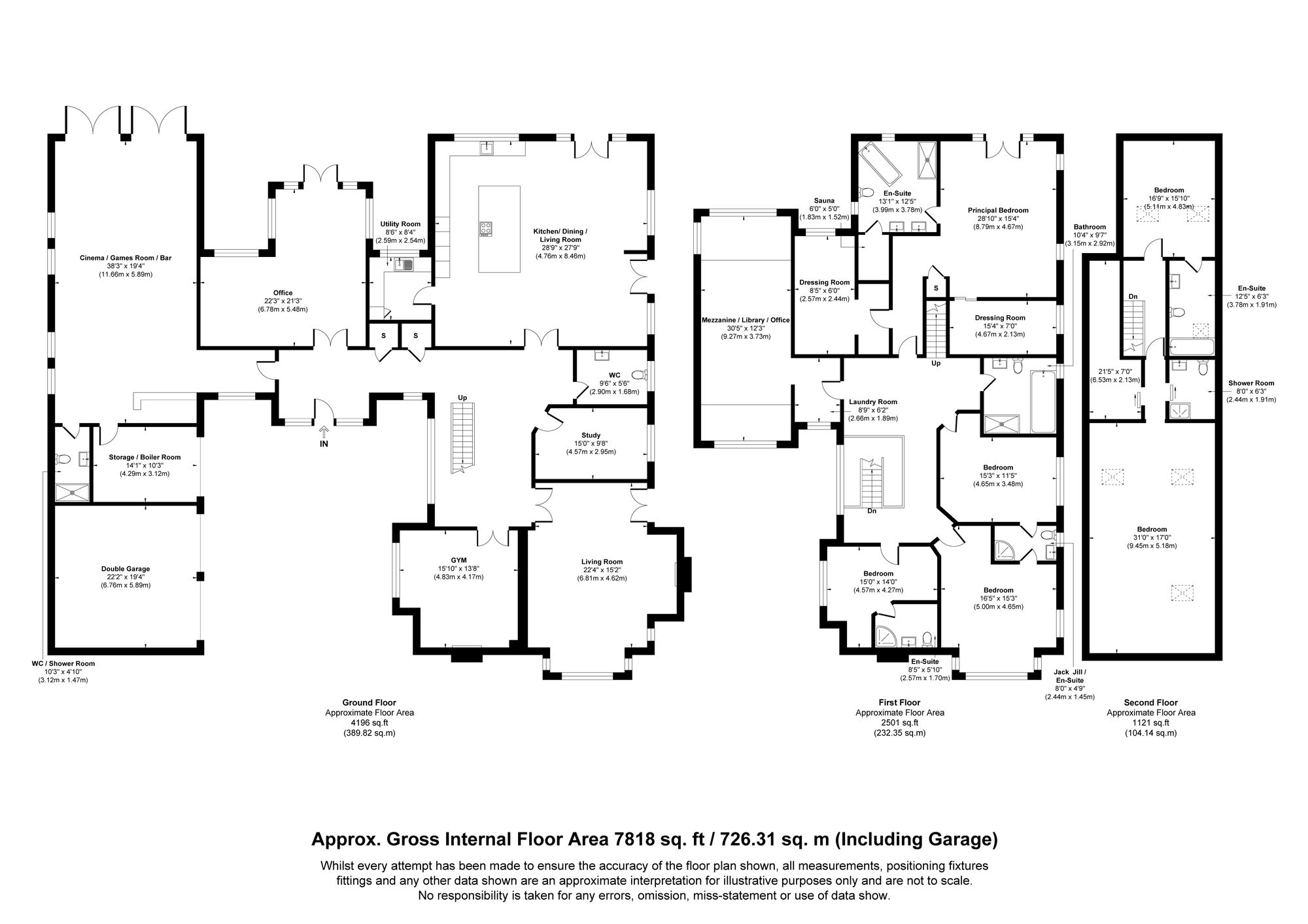 6 bed detached house for sale in Dobb Brow Road, Bolton - Property floorplan