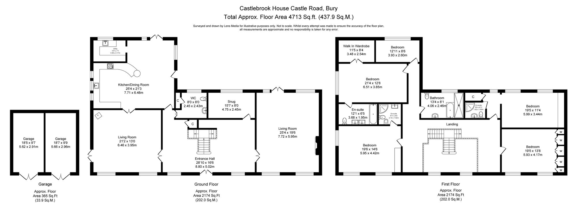 5 bed detached house for sale in Castle Road, Bury - Property floorplan