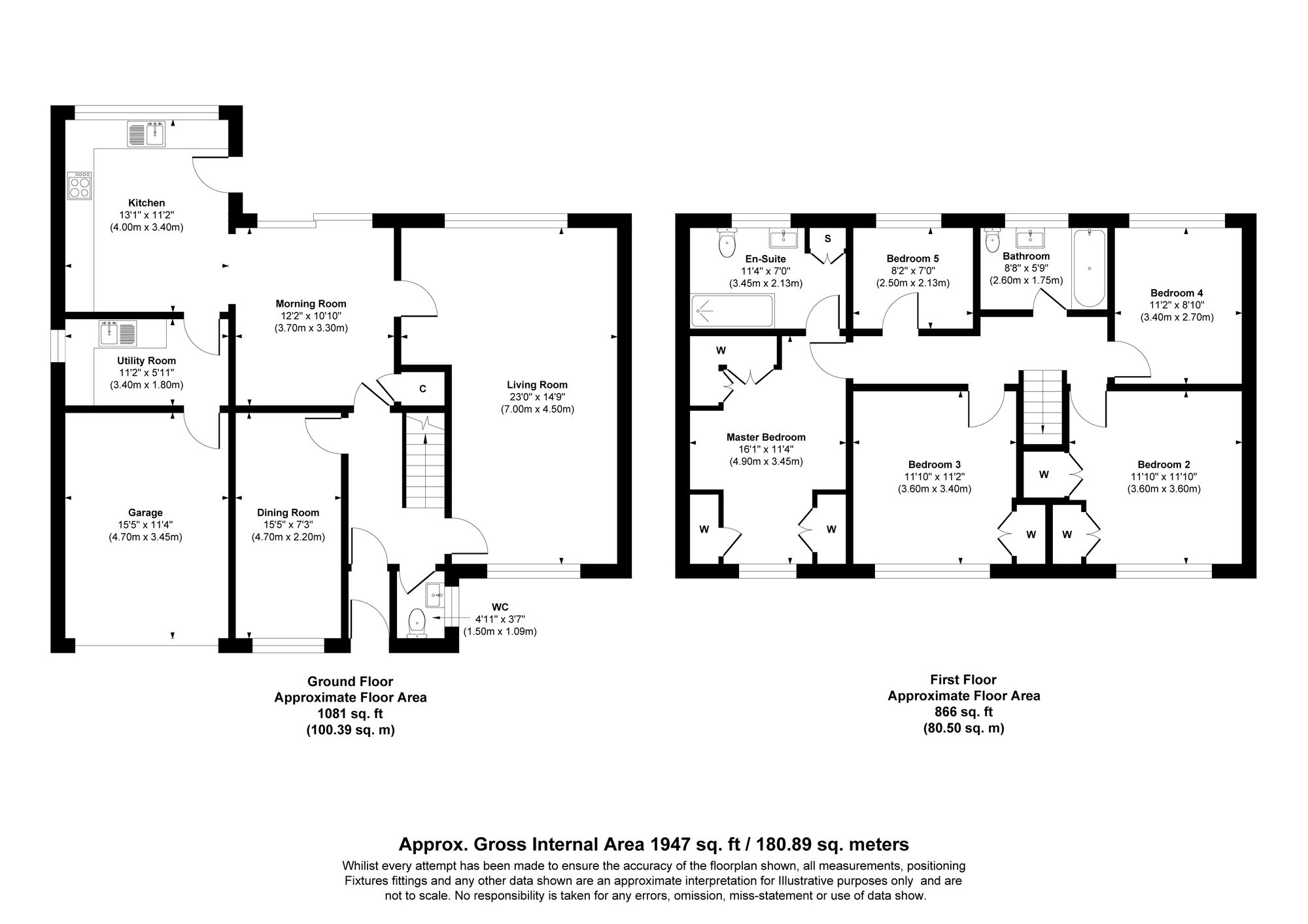 5 bed detached house for sale in Hey Croft, Manchester - Property floorplan