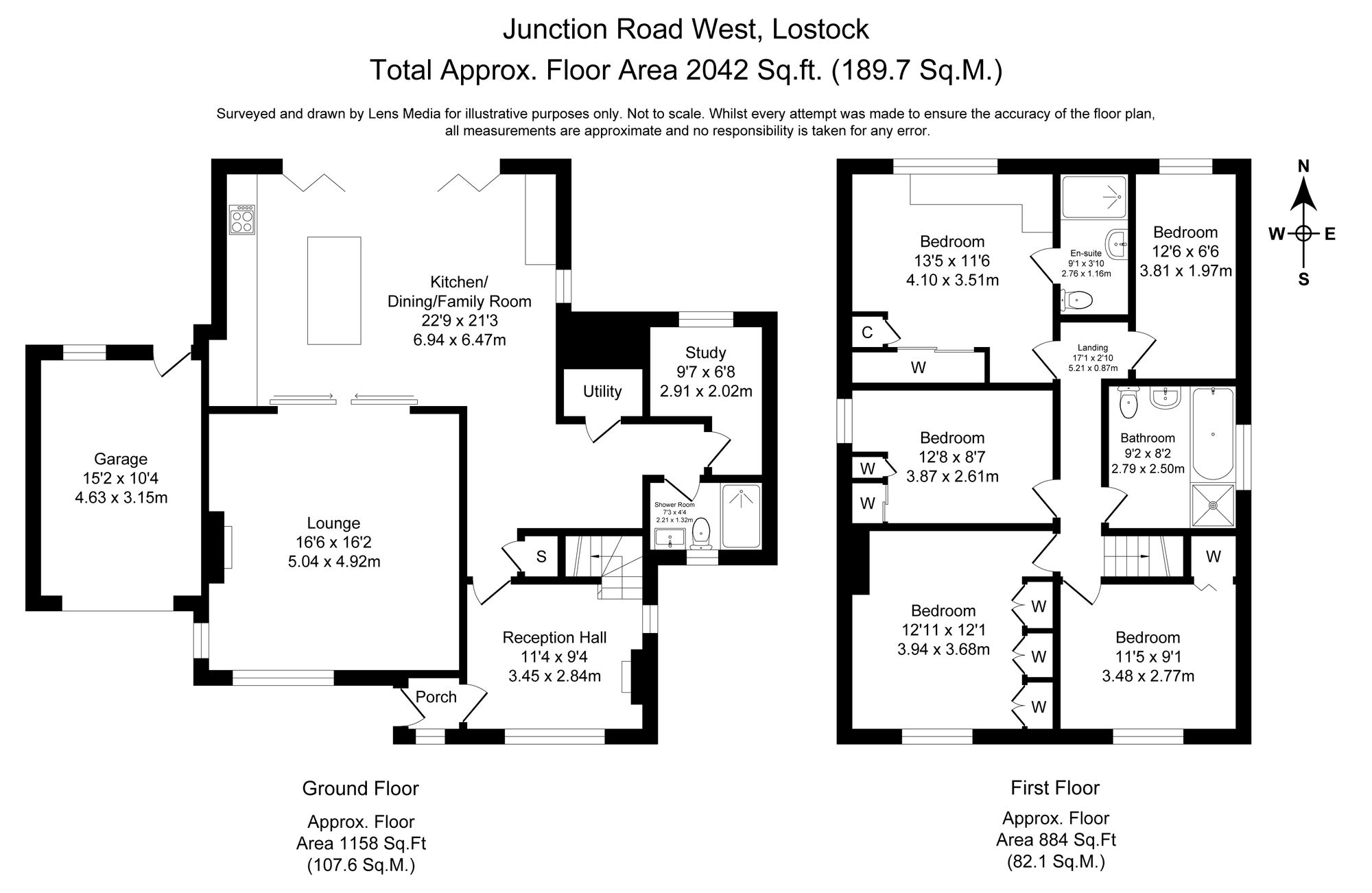 5 bed detached house for sale in Junction Road West, Bolton - Property floorplan
