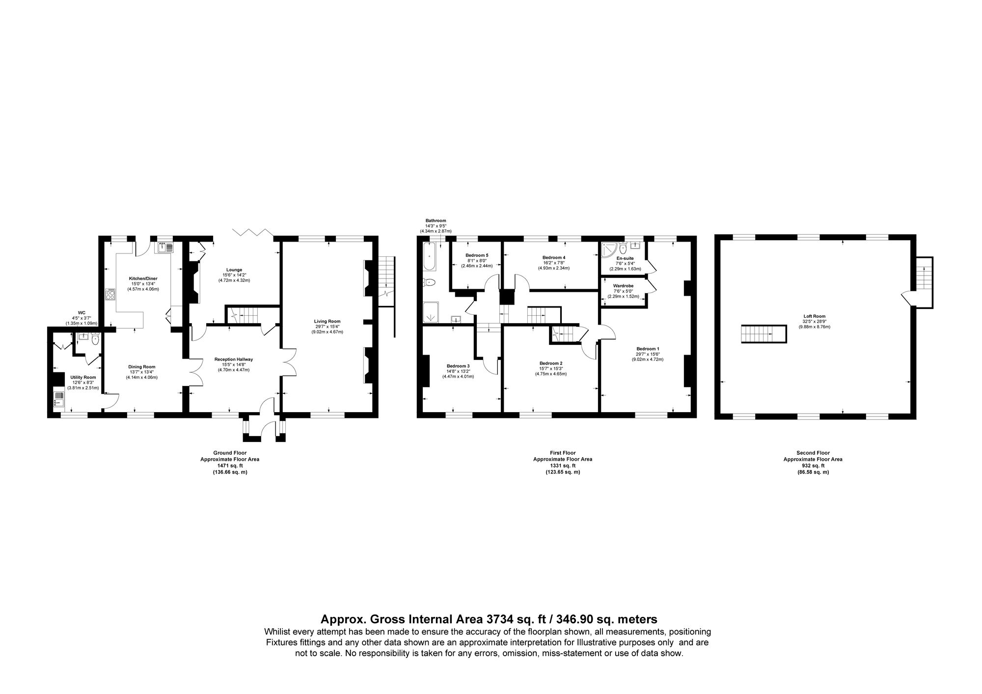 5 bed detached house for sale in Rochdale Road, Bury - Property floorplan