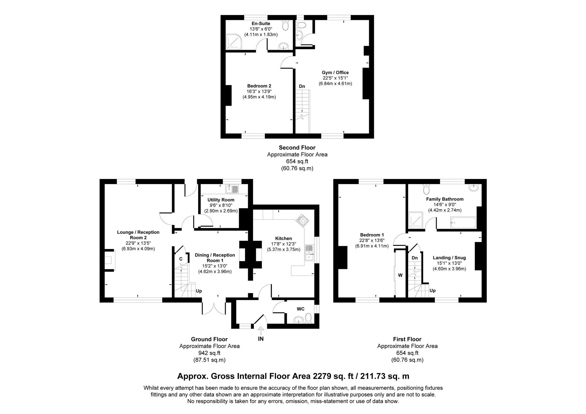 2 bed detached house for sale in Bottom O Th Moor, Bolton - Property floorplan