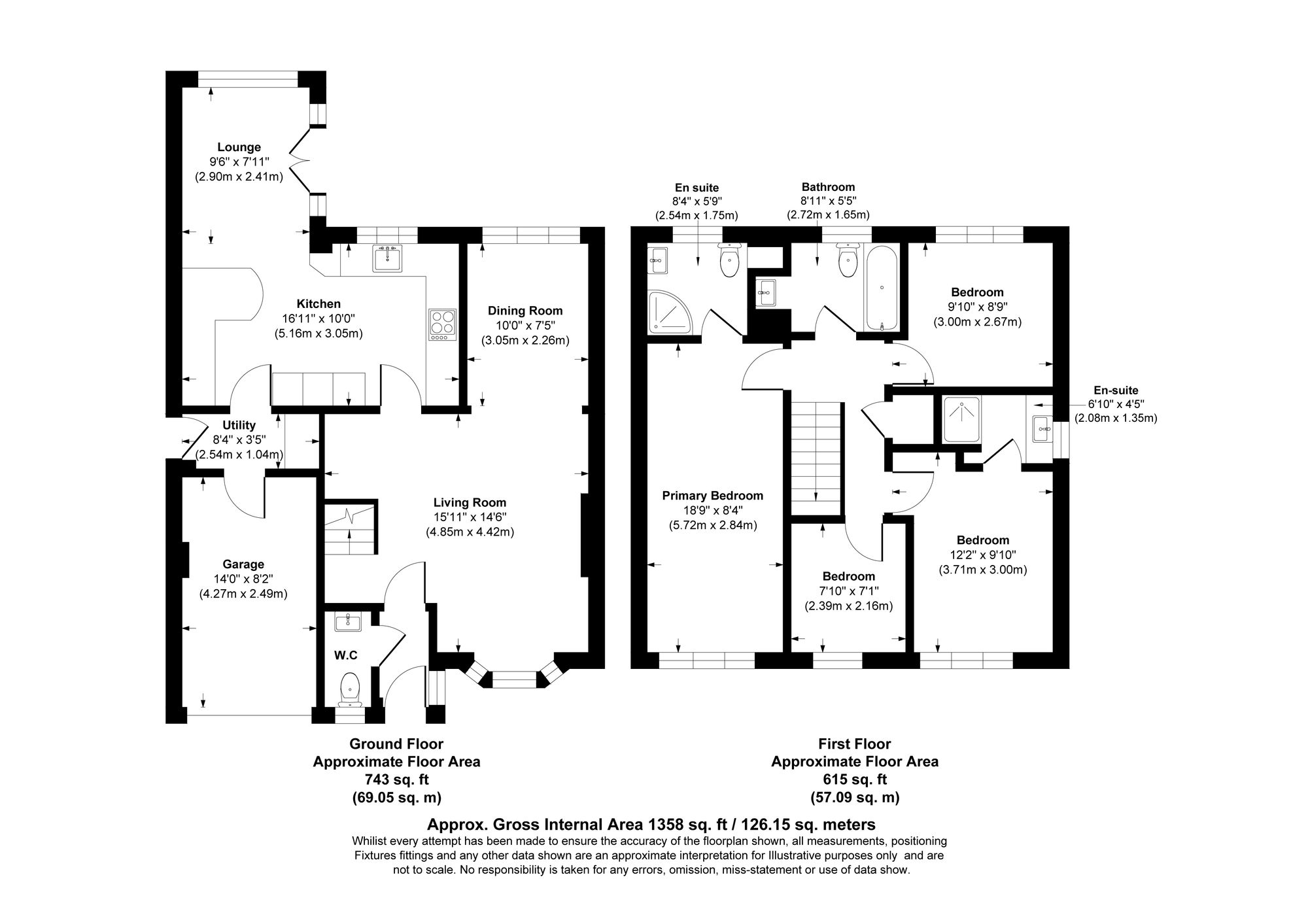 4 bed detached house for sale in Dearncamme Close, Bolton - Property floorplan