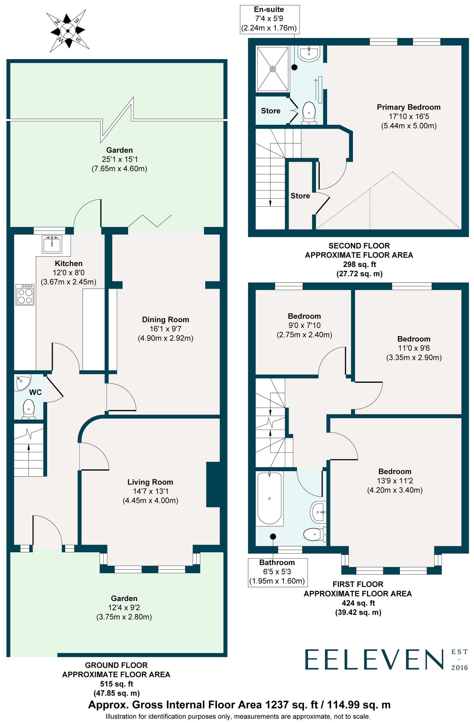 4 bed mid-terraced house for sale in Scarborough Road, Leytonstone, London, E11 - Property floorplan