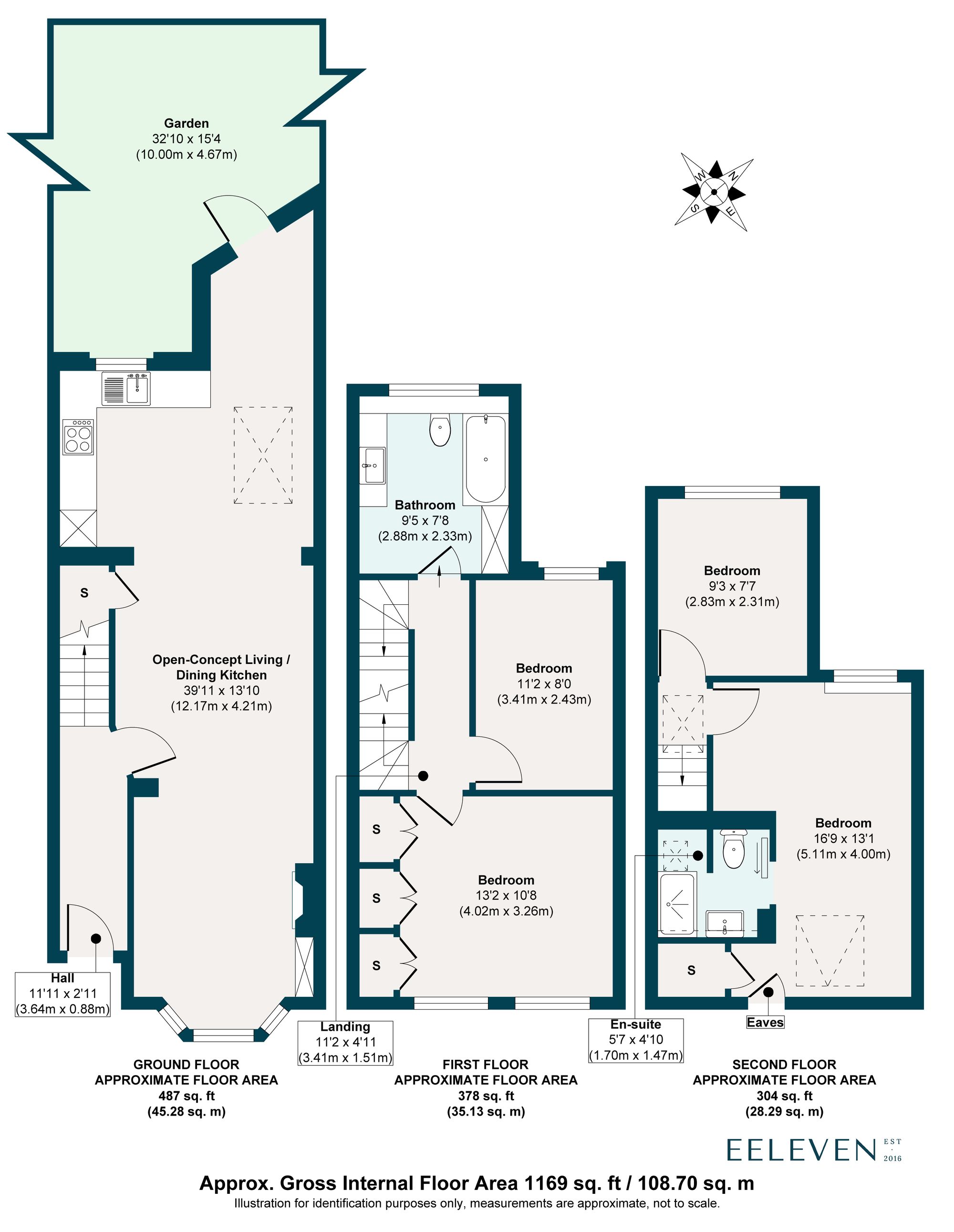 4 bed terraced house for sale in Farmer Road, London, E10 - Property floorplan